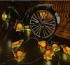 Romantic Copper Wire String Lights - Battery-Powered Christmas Tree & Snowman Decor