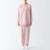 MUJI Women's Smooth Fleece Loungewear Set, Light Pink, Size Small, FD1J7A3A