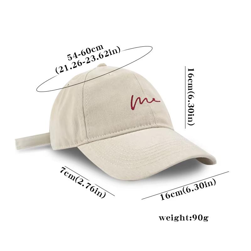 Casquette de baseball brodée coréenne pour hommes et femmes, couleur douce, visière réglable, chapeau à visière pour sports de plein air, protection solaire, casquette hip-hop unisexe