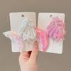 Girl Hair Clip Shine Sequins Mermaid Tail Hairpin with Cute Seashell Hair Accessories Girl Hairpin Mermaid Theme Metal Styling Clip Jewelry