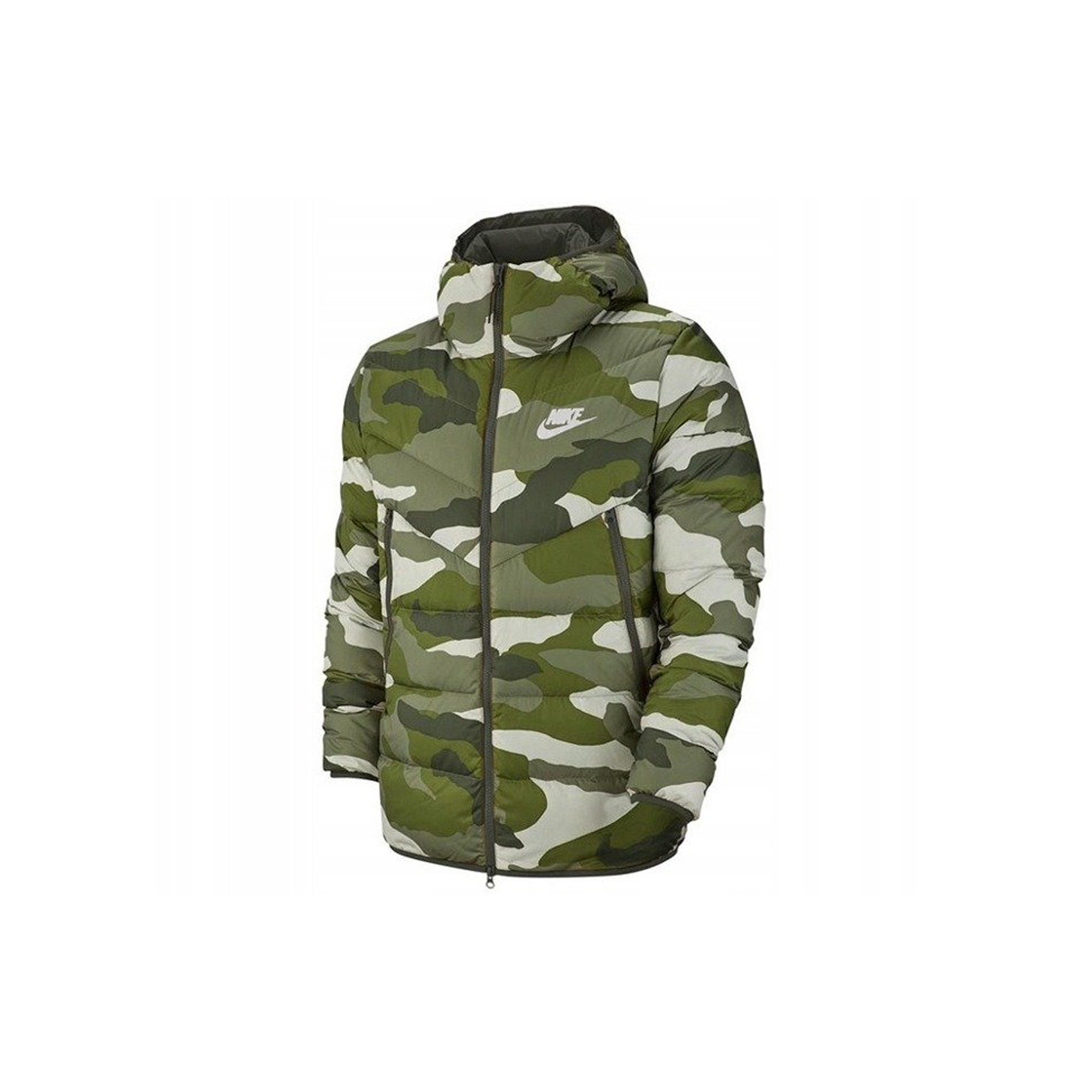 Пуховик Nike с капюшоном и камуфляжным принтом BV4763-222 L