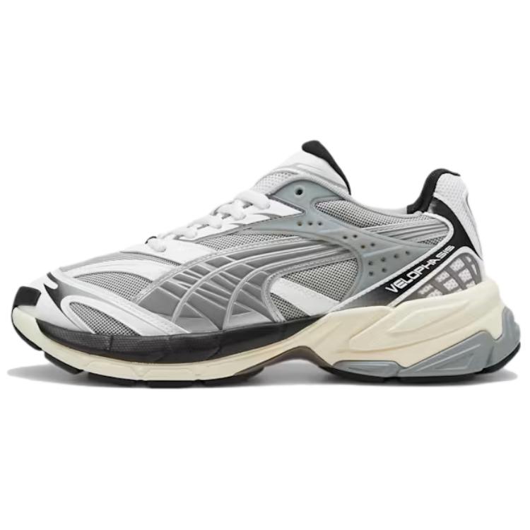 

Puma Velophasis Comfortable Versatile Low-Top Lifestyle Casual Shoes Unisex sneaker White Gray Black 398219-03 38
