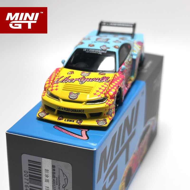 MINIGT 1:64 LB Super Silhouette S15 SILVIA LB KUMA MGT alloy car model 743