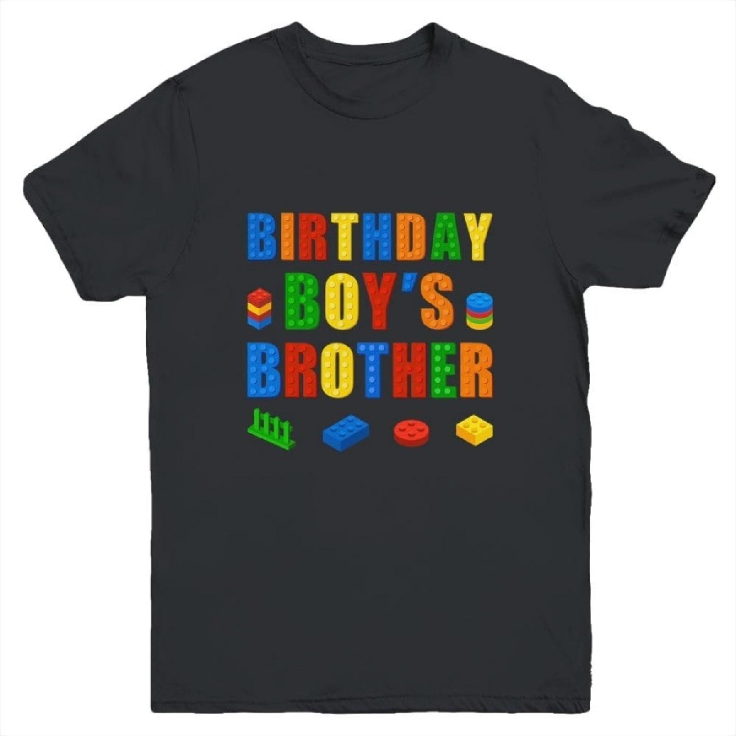 

TeesPure Master Builder Brother Birthday Boy Building Bricks Blocks Shirt Kid Short Sleeve Tee XXXXXL різнокольоровий