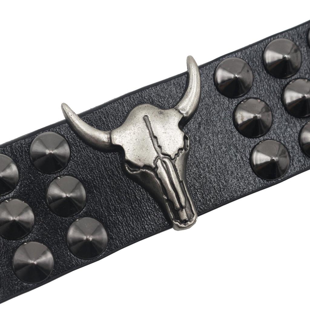 Retro Punk Leather Studded Bracelet - Trendy European and American Style