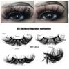 False Eyelashes Curly Multi -Layered Three -Dimensional Imitation Mink Hair Cross Thick Messy Eyelashes