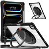 For iPad Pro 13 (2024) Case with Shoulder Strap Kickstand PC+TPU+Acrylic Tablet Cover