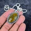 Ocean Jasper Gemstone Handmade 925 Sterling Silver Jewelry Pendant 1.97" M-2947