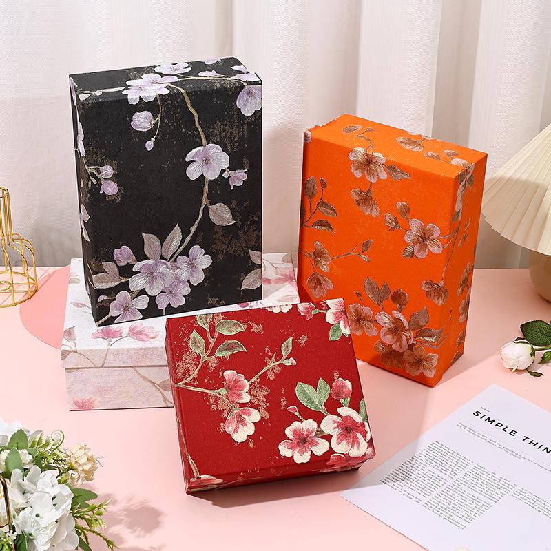 Qixi Festival Zijden Sjaal Cadeaubox – Elegante Verpakking voor Souvenir en Cadeau