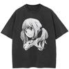 Streetwear Japanischer Anime Grafik T-Shirt Baumwoll-T-Shirt Unisex Oberteile T-Shirts Kurze Ärmel T-Shirt