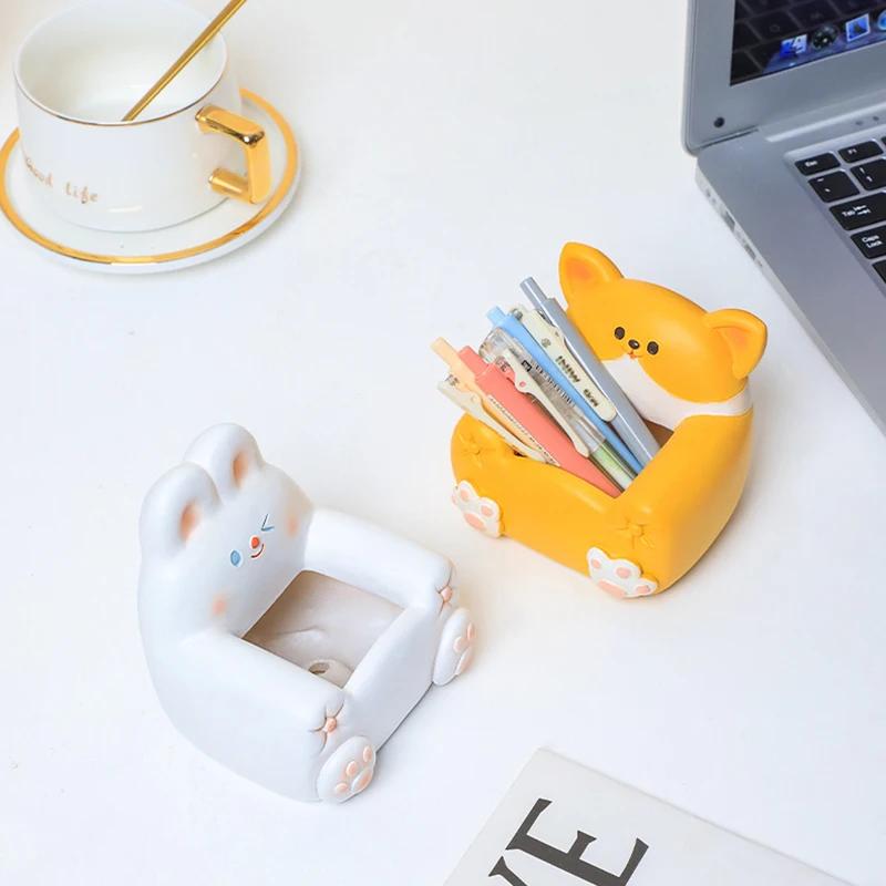 Animal Sofa Small Plant Pot Resin Succulent Planter for Home Office Desk Mini Ornament Fairy Garden Flowerpot Decoration