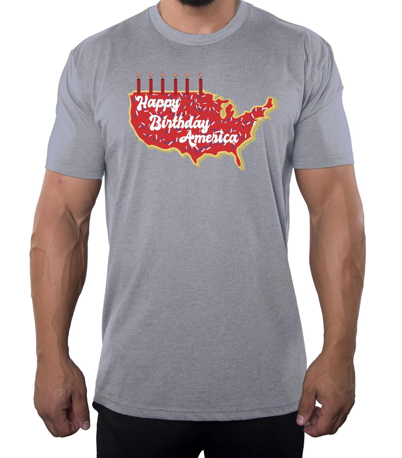 Happy Birthday America Men s 4th of July Shirts L