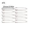 X6HE Heavy Duty 10 Pieces Safety Pins Silver Tone for Sharp Safe Pin DIY Sewing