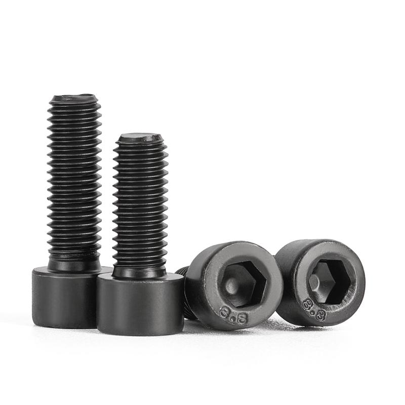 Grade 8.8 Blackened Carbon Steel Full Tooth Hex Socket Long Rod Screw Set M10, M12, M14, M16, M20