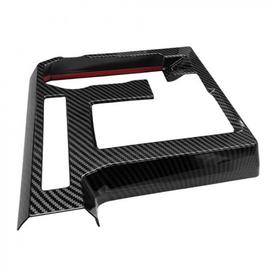 Carbon Fiber Gear Shift Panel Cover Trim For Toyota Tacoma 2024-2026 Accessories