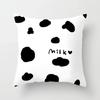 Black and White Geometric Portrait Pillowcase Home Sofa Office Cushion  Cover  Decor Car Decoration