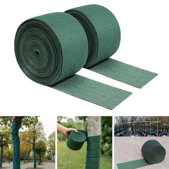 Tree Protector Wrap 49 Ft/66 Ft Heavy-Duty Breathable Trunk Bark Guard Winter Freeze Protection Wrap Cold-Proof Cloth for Young Trees Plants Shrub
