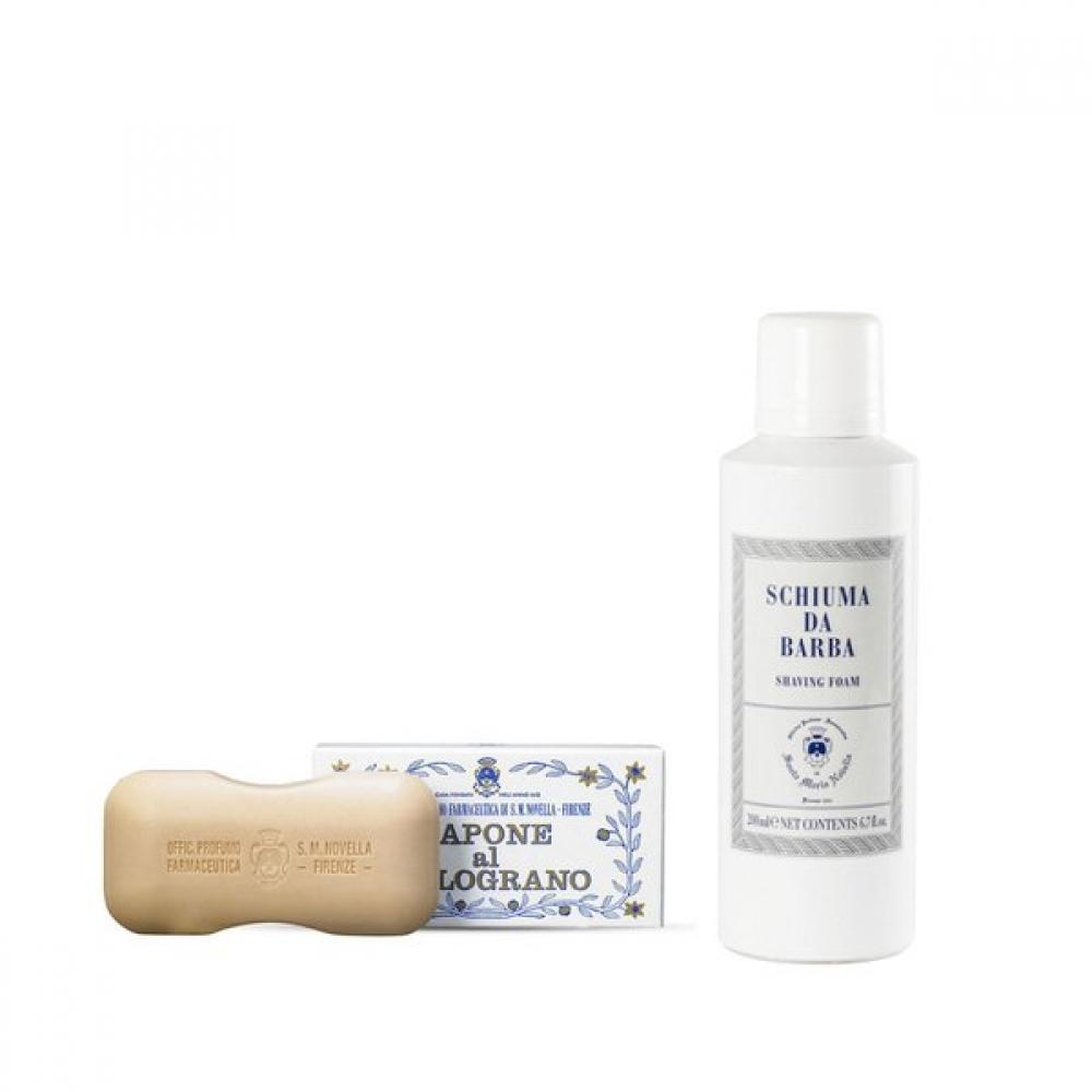 Santa Maria Novella Shaving Cream + Soap Shiuma Da Barba Sapone Melograno Bagno Single option