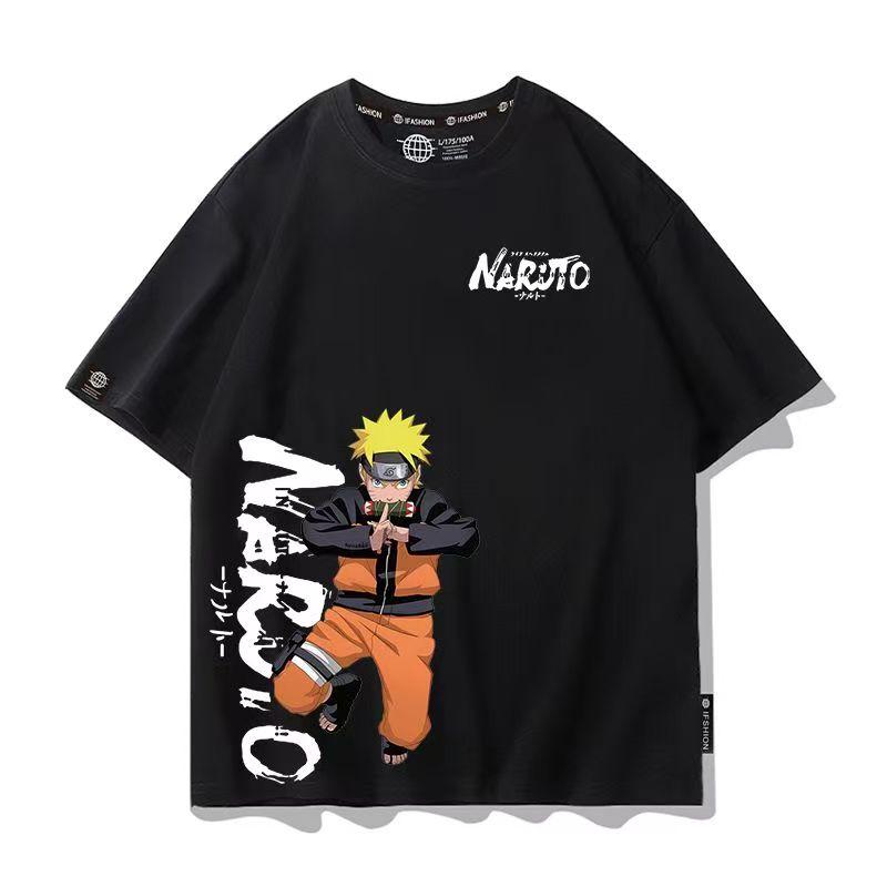 Men's Naruto Anime Graphic T-Shirt, Sasuke Uchiha & Pain Akatsuki Oversized , Summer Loose Fit Casual Streetwear for Boys&Girls
