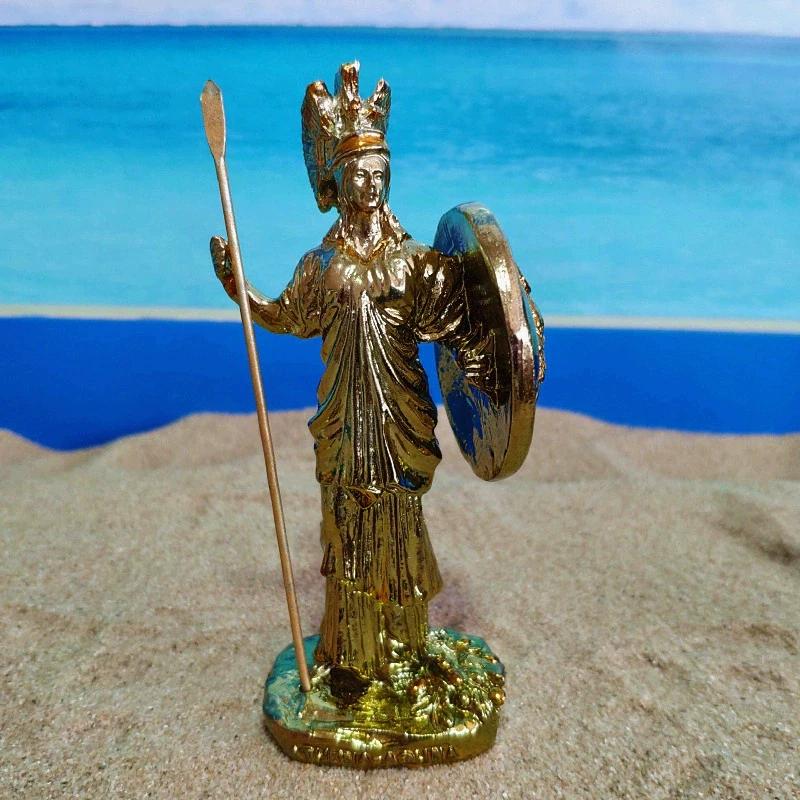 Antik grekisk gudinna Athena hartsstaty Europeisk hem Rumsdekoration krigsgudinna&Hantverk&praktisk förnuft prydnad present