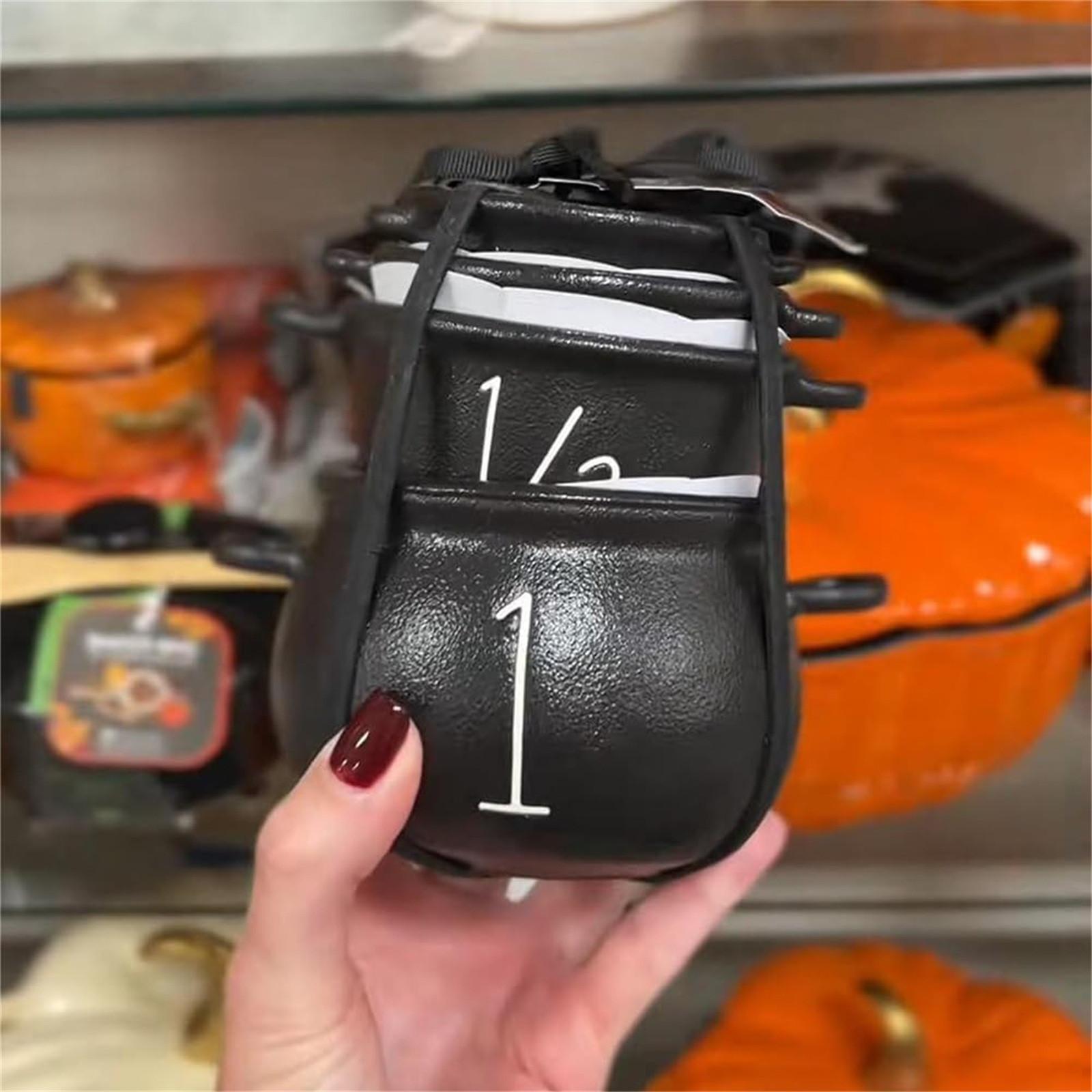 

Набор из 4 шт. Ведьмин котел, Кухонная мерная чашка на Хэллоуин, Пластиковый штабелируемый черный горшок для конфет с ручкой, Декор для конфетницы для вечеринки дома, One Size