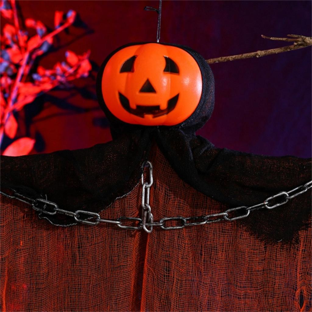 Hanging Grim Reapers Halloween Decorations Horror Pupmkin  Skeleton Hanger Scary Hanging Ghosts Props For Indoor Outdoor