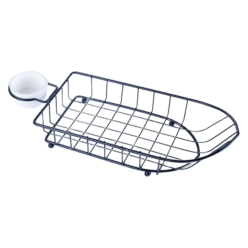 Košík na hranolky Nerezový Košík na svačinu na brambory Síťový cedník