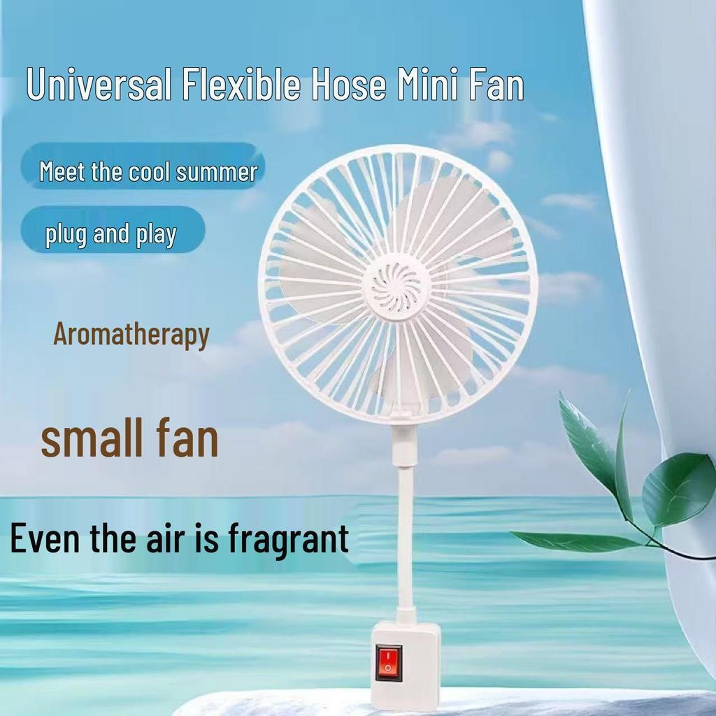 Compact Universal Three-Plug Cyclone Cooling Fan for Bedroom