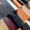 Creative Color 3D Stereoscopic Diamond Wall Hanging Hotel Café Background Decoration Bevel Color Mosaic Wood Wall Hanging Decor