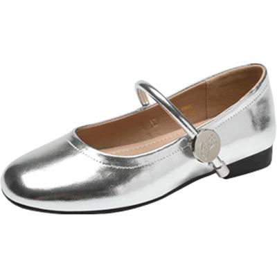 ZHR Women's Shallow-Mouth Mary Jane Flats
