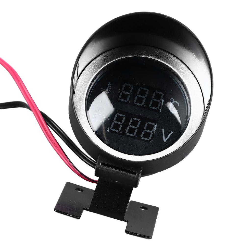 2 in 1 DC 9‑36V Digital Water Temperature Voltmeter Gauge High Precision Digital Display Water Temp Voltage Meter