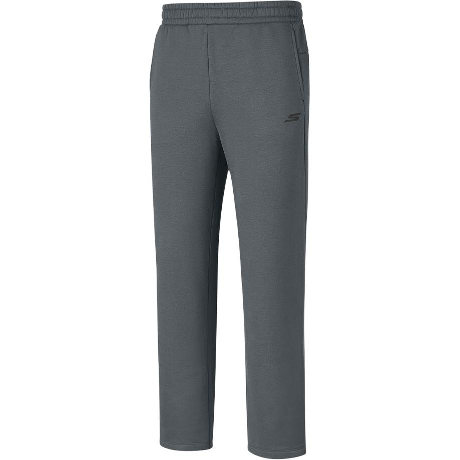 Skechers Basic Sports Series Mid-Rise Elastic Knit Casual Pants Men bottoms Smoky-Gray P425M132-013P M