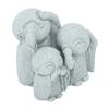 Monk Buddha Statue Chinese Green Sandstone Cute Buddha Figurine 3 Little Monks Ornament for Fish   Aquarium Home Garden Decoration