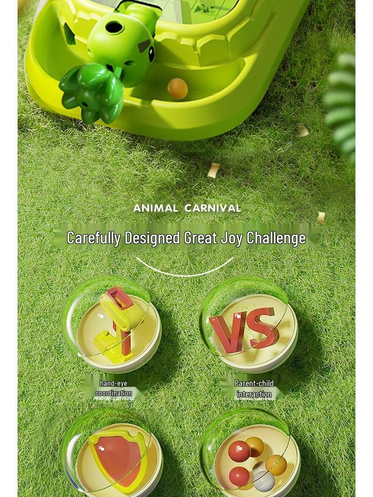 Educational Pinball Battle Game: Double Player Shooter Toy for Kids and Parents