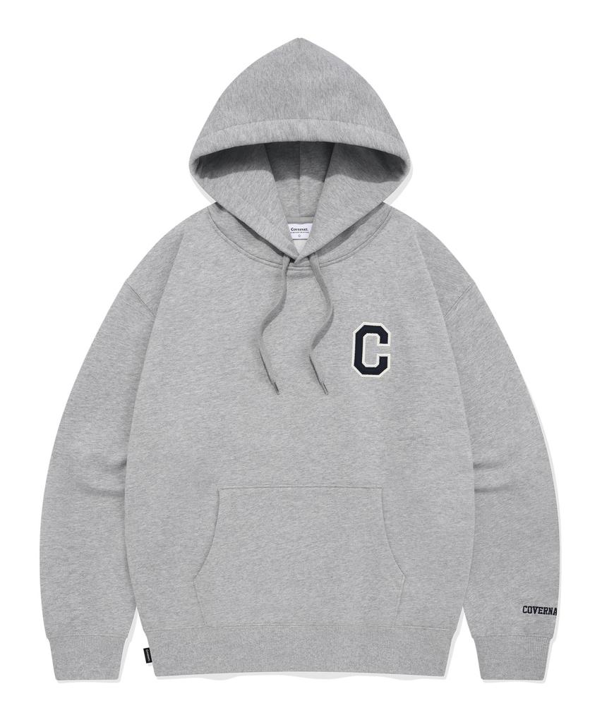 C Logo Hoodie Melange Gray
