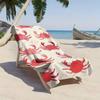Aquarell-Krebsmuster Strandtuch, Cartoon-Design Schnelltrocknend Superabsorbierend Mikrofaser Für Strandparty Pool Freizeit Urlaub