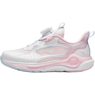 Kids Lingyun 2.0 Fabric Comfortable Non-Slip Low-Top Running Shoes Kids Sneaker White Pink 322439903-2