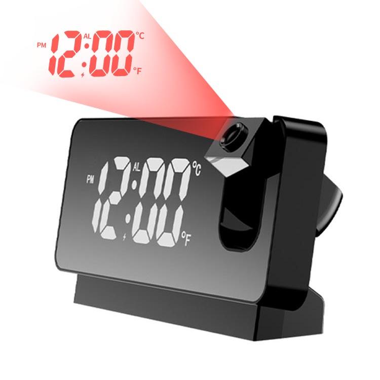 Led Light 180 Projection Clock Projection Digital Alarm Clock Dropshipping