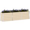 Ivory Plant Planter Box 290 x 90 x 75 cm Galvanized Steel