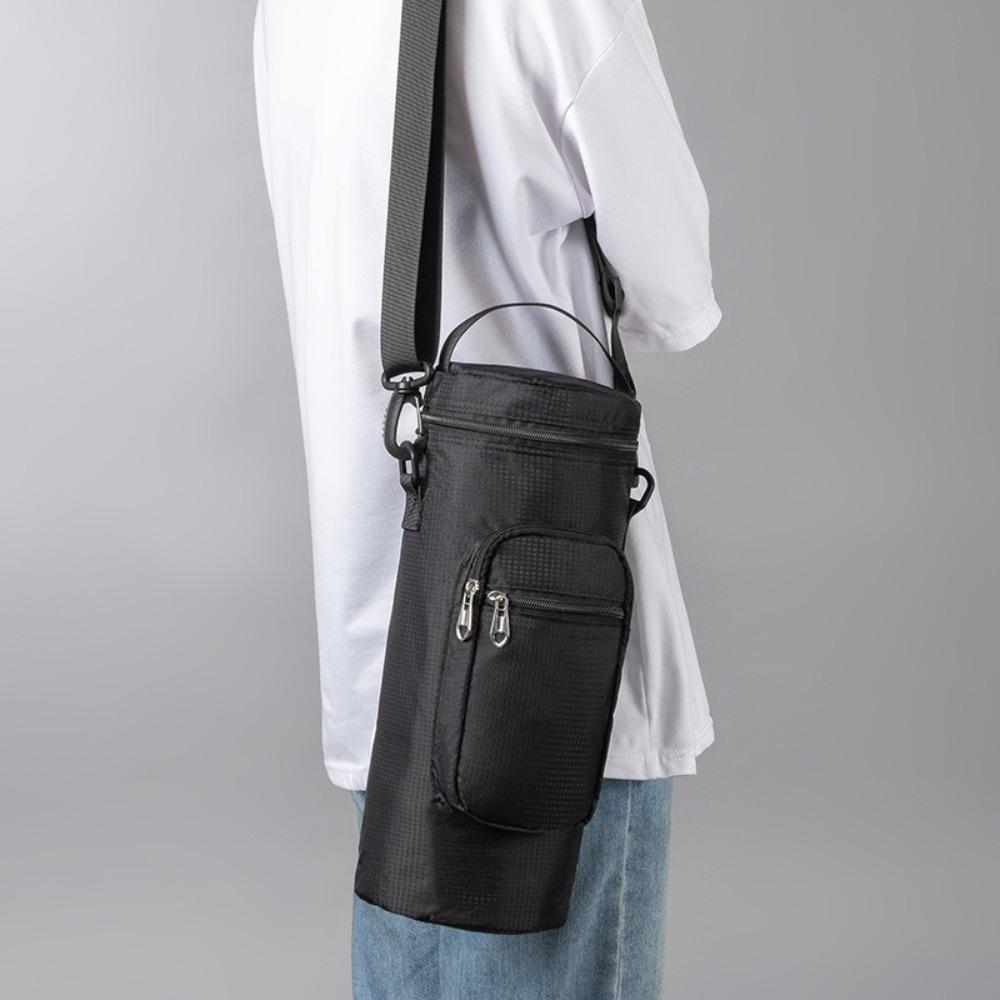 Borsa a tracolla termica in tessuto Oxford Manicotto isolante per borraccia Ciclismo e Fitness