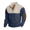 Autumn Winter New Men's Outdoor Corduroy Casual Stand Up Collar Long Sleeved Pullovers Daily Comfortable Versatile Fashionable Loose Pullovers