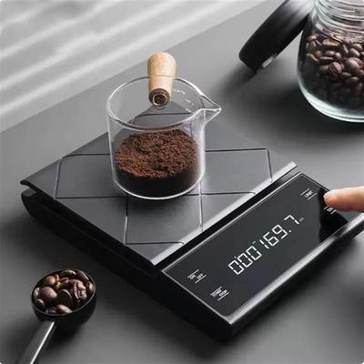Digital Coffee Scale with Touchscreen, Pour-Over, Portable Timer, 3KG, Light Luxury Design