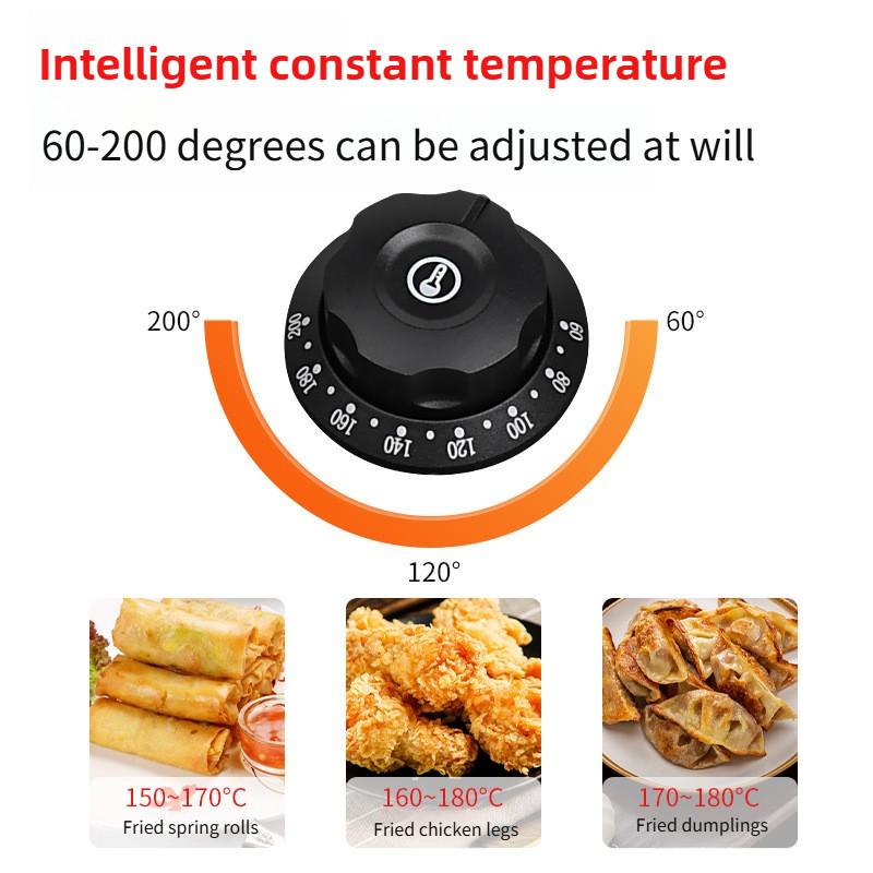 Large Capacity Commercial Electric Fryer Desktop Multifunctional Oil Fryer Intelligent Constant Temperature French Fries Machine