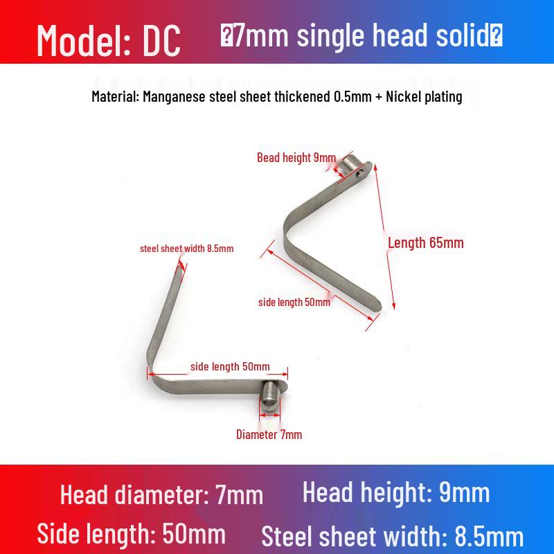 V-Shaped Spring Clip Buckle for Telescopic Tube and Tent Stroller Positioning