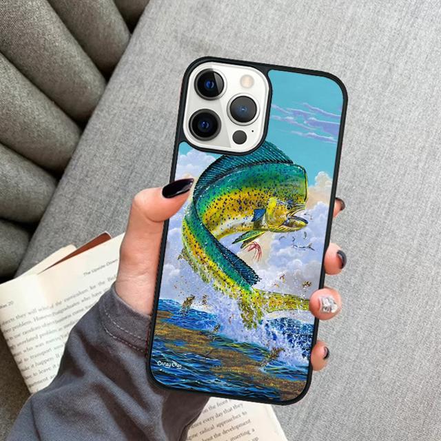 Mahi gamefish Mobile Phone Cases Cover For iPhone 17 Air 16 15 14 12 13 11 Pro MAX apple Plus Coque