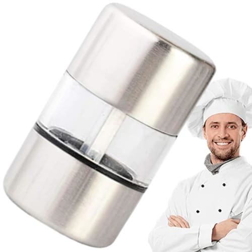 Pepper Grinder - Electric Pepper Mill, Ceramic Salt Grinder | Large Capacity Adjustable Shaker, Easy-to-Clean Refillable Kitchen Shaker, Large Capacit