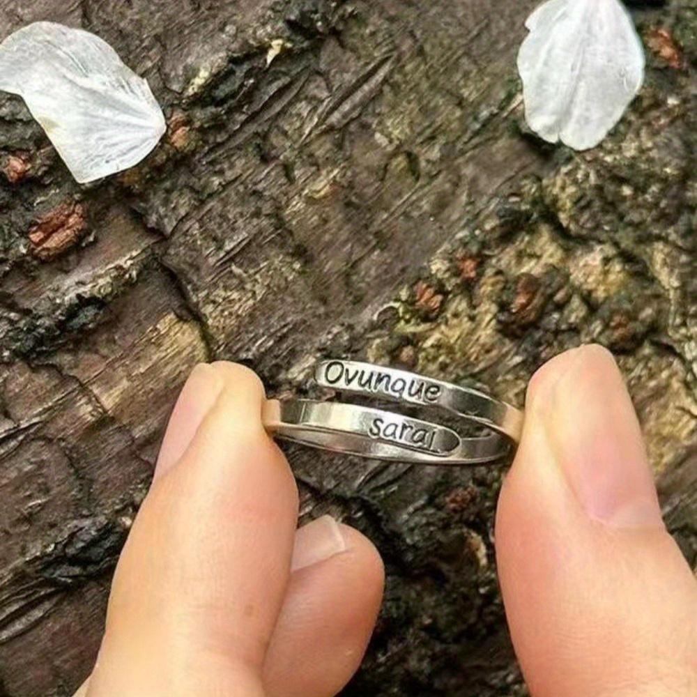 

1Pc Stylish and Inspiring Titanium Steel Ring, Simple Ring Suitable for Men and Women