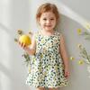 Girls' Summer Floral Princess Dress Beach Dress Cotton Silk Tank Dress Children'S A-Line Dress