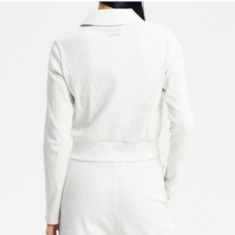 New Balance Half Club New Balance Women S 2 Way Ribbed Collar Zip Up Jacket Nbm