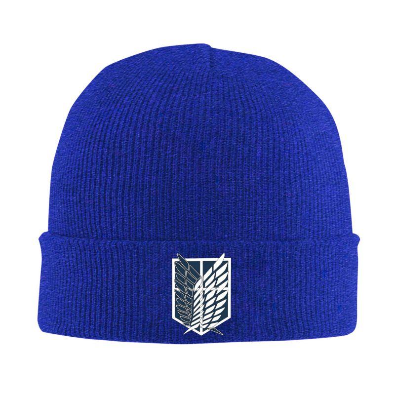 Attack on Titan Logo Print Beanie Hats Unisex Bonnet Hats Outdoor Knit Hat Autumn Winter Warm Head Wrap Caps Skullies Beanies